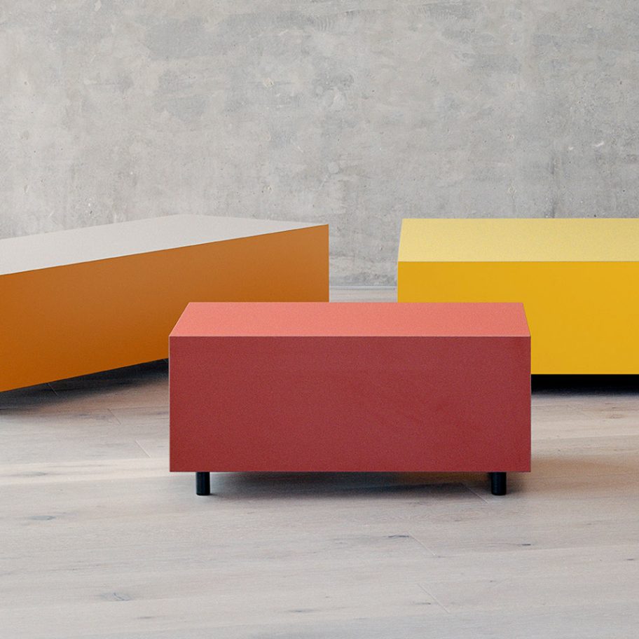 Bloc side tables by Pauline Deltour for Established & Sons