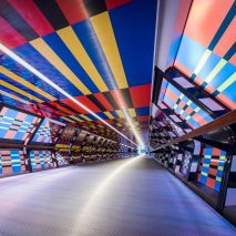 Camille Walala unveils Adams Plaza Bridge artwork as part of London Mural Festival