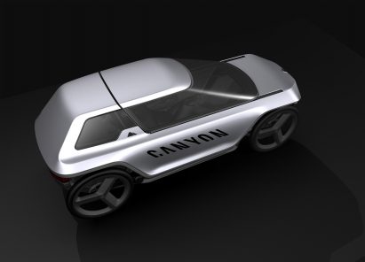 Canyon's Future Mobility Concept is a pedal-powered hybrid between a car and an e-bike