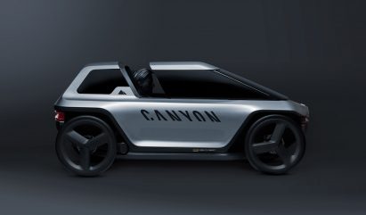 Canyon's Future Mobility Concept is a pedal-powered hybrid between a car and an e-bike