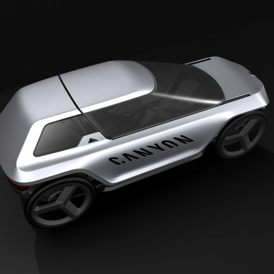 Canyon's Future Mobility Concept is a pedal-powered hybrid between a car and an e-bike