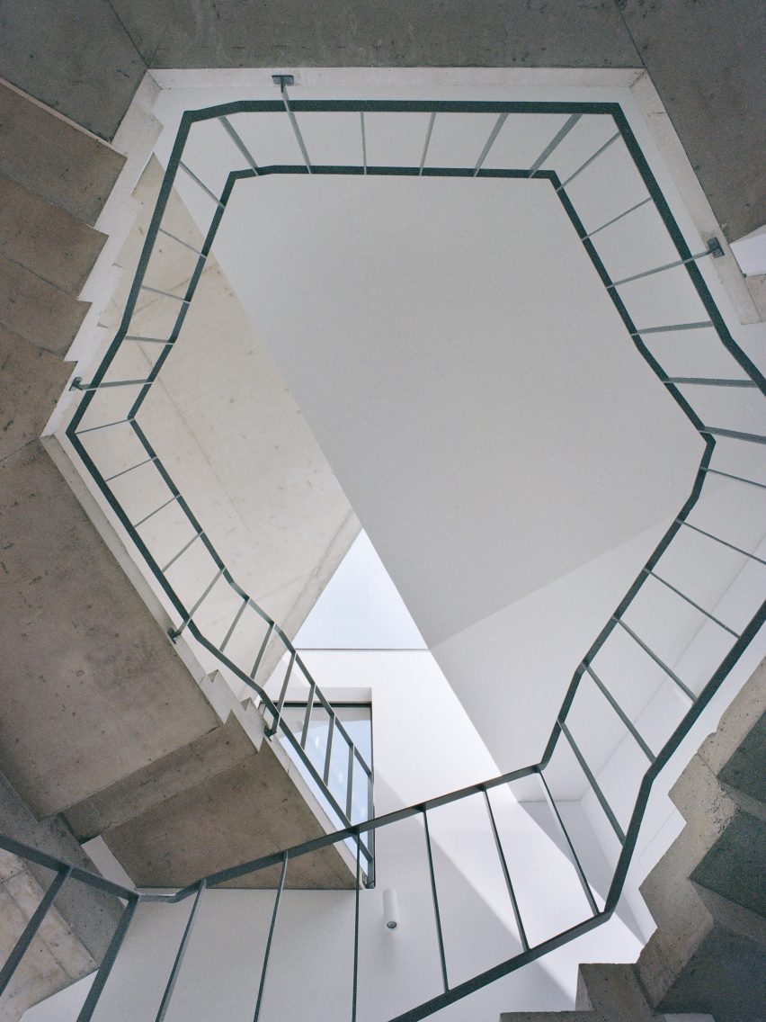 Staircase of Trefoil House by Double O Studio