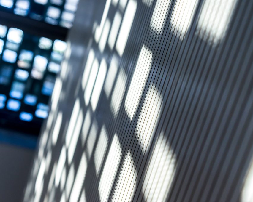 Perforated metal facade Music Box by CCY Architects