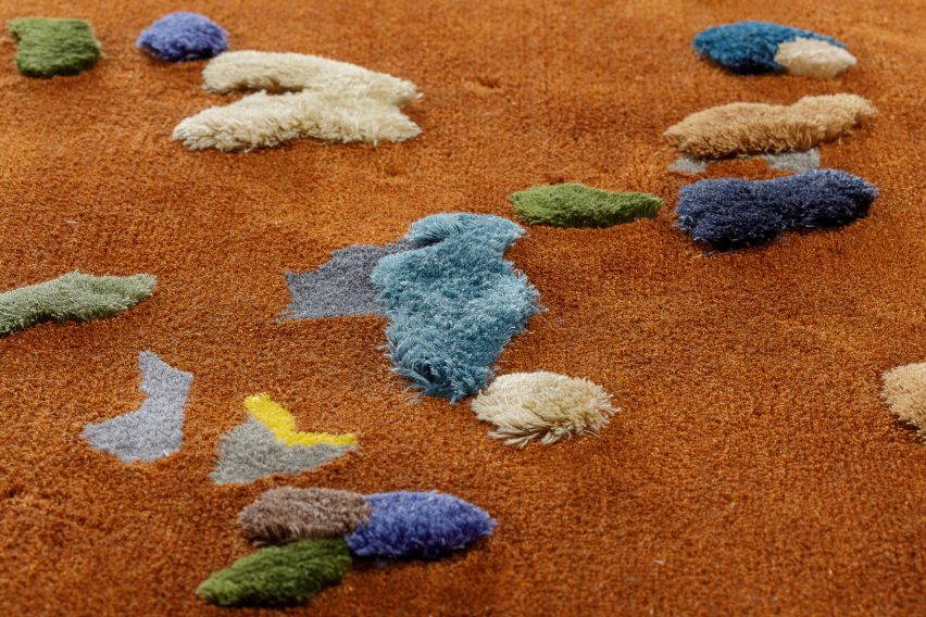 Brown Chaos rug by Audrone Drungilaite for Emko