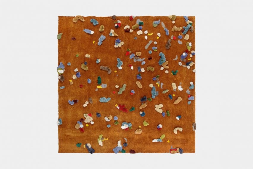 Brown Chaos rug by Audrone Drungilaite for Emko