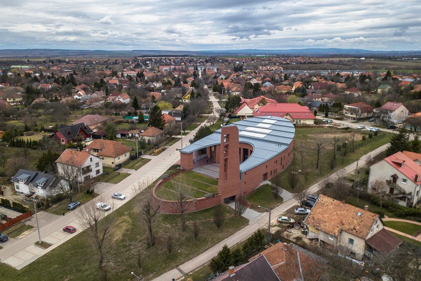 The Church of Pope John Paul II in Páty, Hungary, by Robert Gutowski Architects
