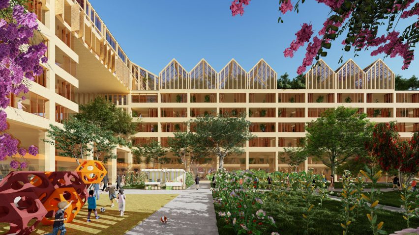 Self-Sufficient City proposal by Guallart Architects for Xiong'an New Area in China