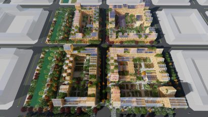 Self-Sufficient City proposal by Guallart Architects for Xiong'an New Area in China