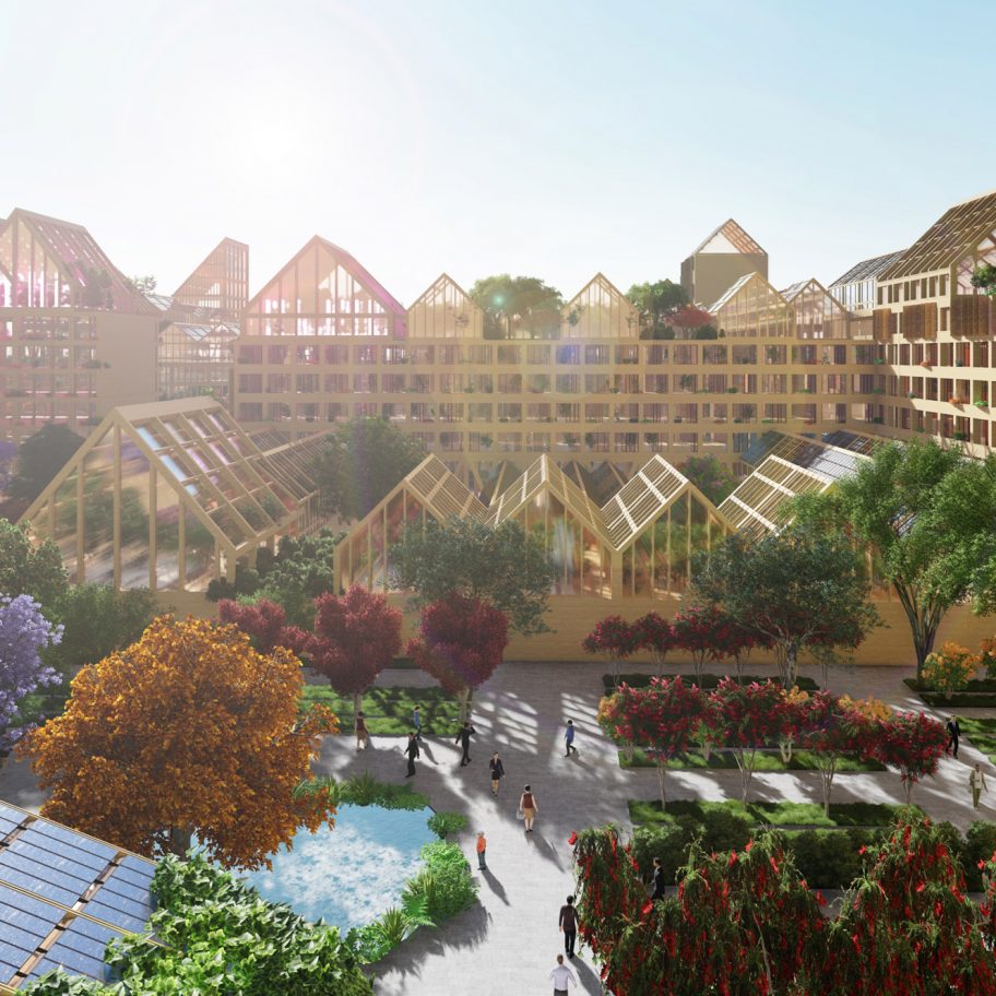 Self-Sufficient City proposal by Guallart Architects for Xiong'an New Area in China