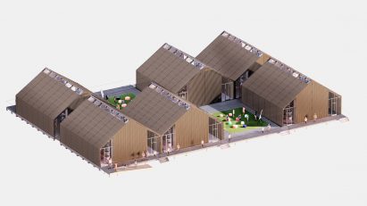 Modular School/House pop-up classrooms for coronavirus by SOM