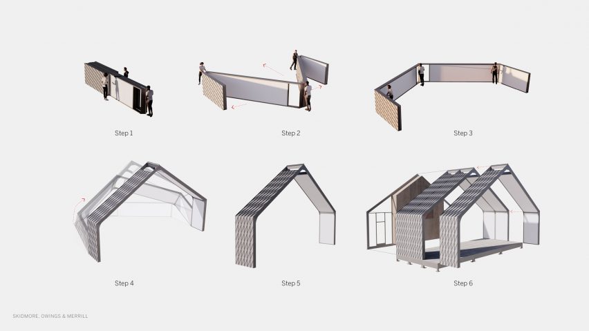 Modular School/House pop-up classrooms for coronavirus by SOM