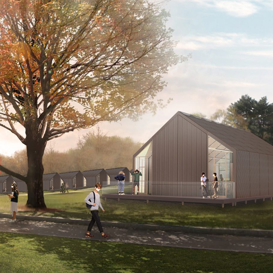 Modular School/House pop-up classrooms for coronavirus by SOM