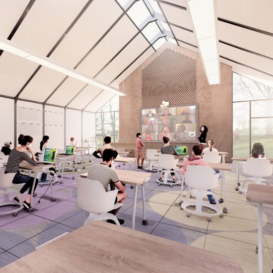 Modular School/House pop-up classrooms for coronavirus by SOM