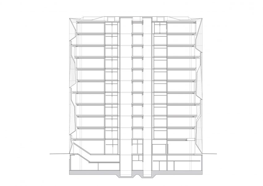 Berlin Cube office block in Washingtonplatz by 3XN