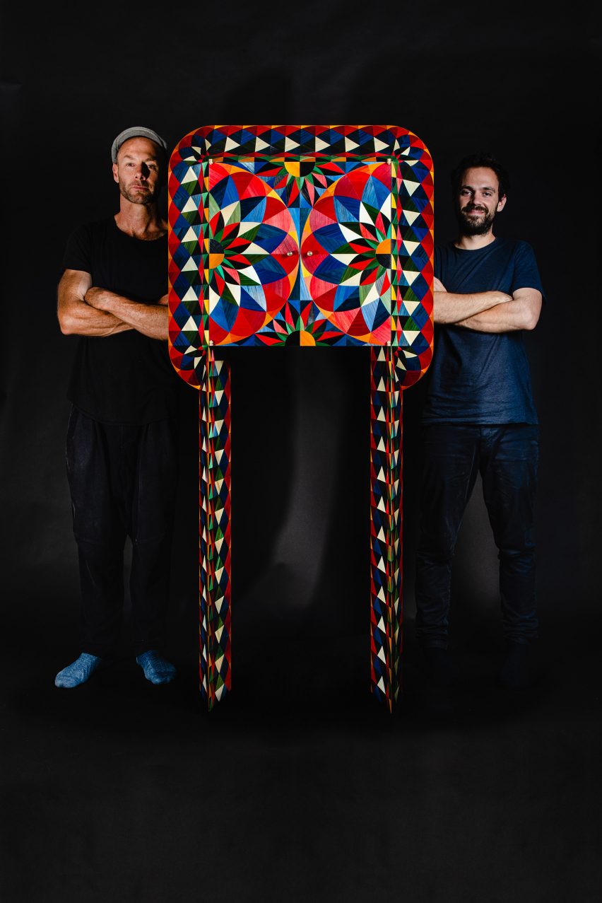 The designers with the Talleo tallboy wardrobe