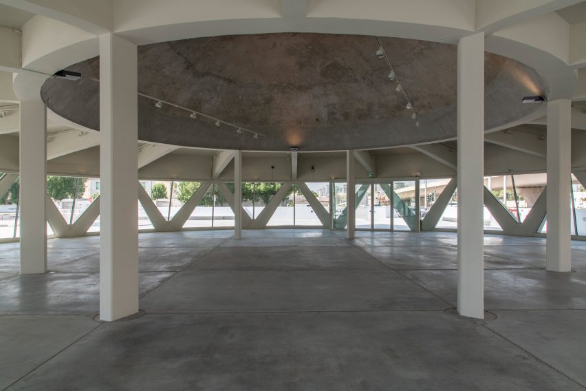 Brutalist Flying Saucer in Sharjah by SpaceContinuum Design Studio for Sharjah Art Foundation