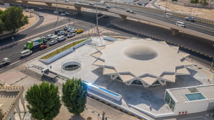 Brutalist Flying Saucer in Sharjah by SpaceContinuum Design Studio for Sharjah Art Foundation