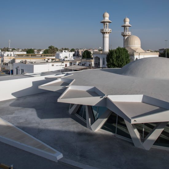 Brutalist Flying Saucer in Sharjah by SpaceContinuum Design Studio for Sharjah Art Foundation