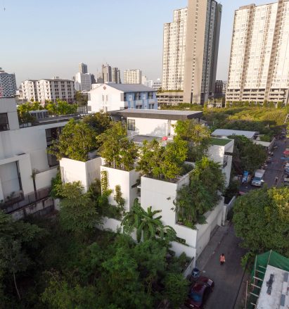Three volumes make up the Forest House in Bangkok