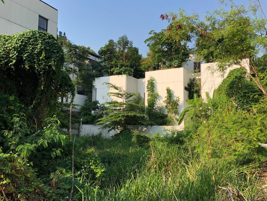 Three volumes make up the Forest House in Bangkok