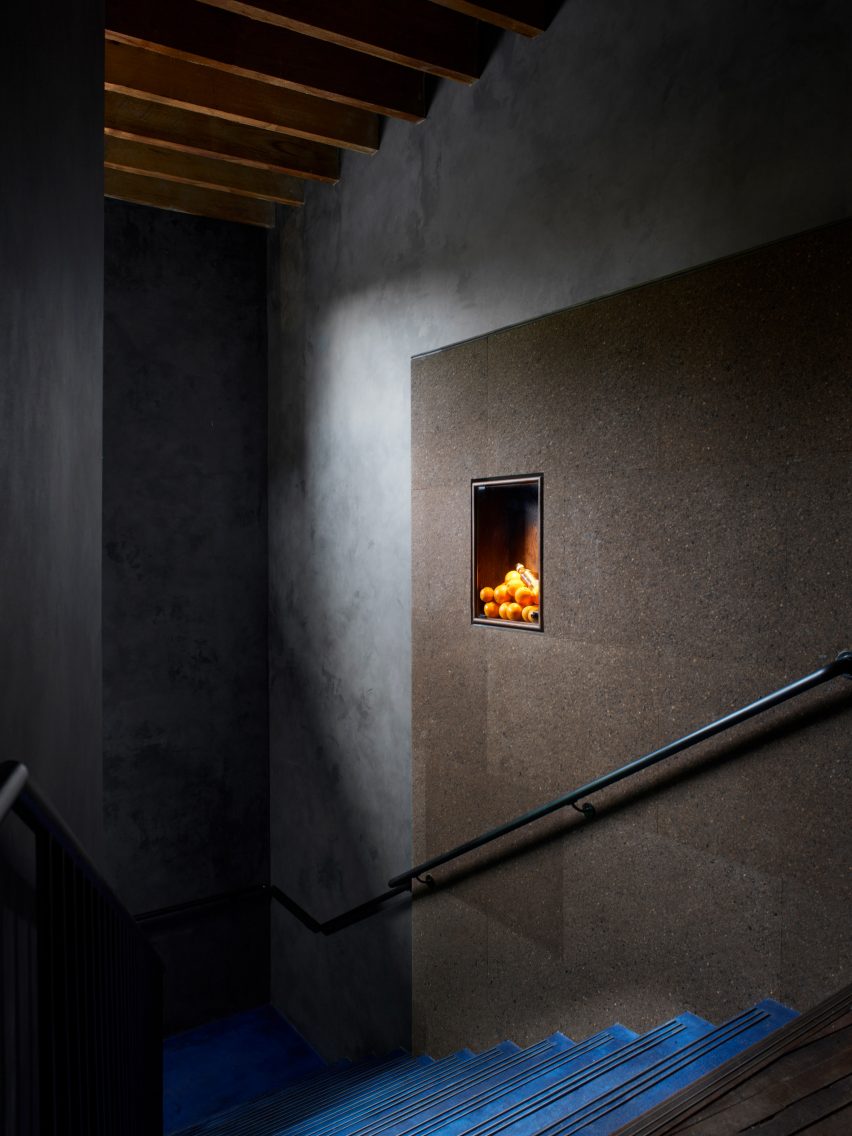 Four Pillars Laboratory has cork walls