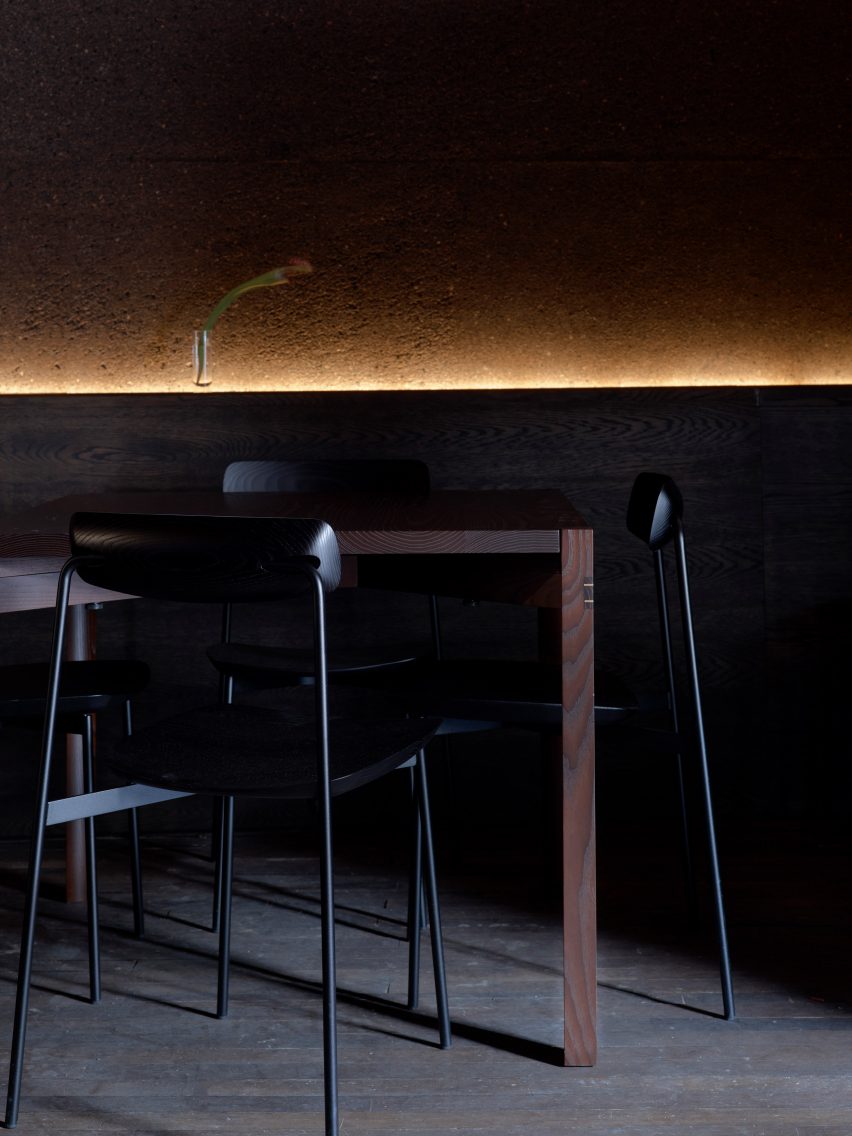 Four Pillars Laboratory has blackened walls