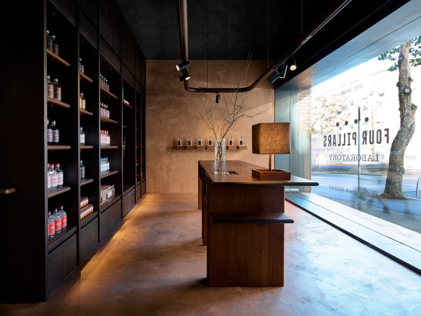 Four Pillars Laboratory includes a gin shop