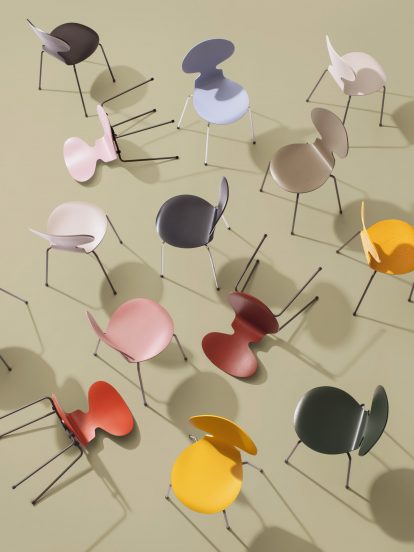 Fritz Hansen launches Series 7, Ant and Grand Prix chair designs by Arne Jacobsen in 16 new colours