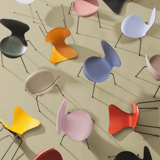 Fritz Hansen launches Series 7, Ant and Grand Prix chair designs by Arne Jacobsen in 16 new colours