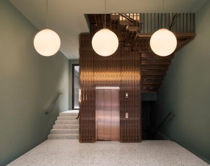 Bureau de Change inserts bronze lift into The Gaslight building in London