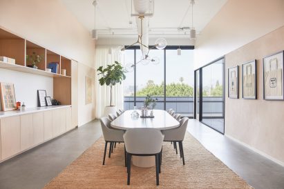 Meeting rooms inside the Goop headquarters designed by Rapt Studio