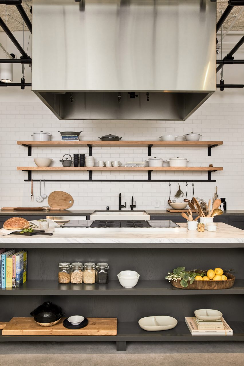 Goop headquarters by Rapt Studio includes a test kitchen