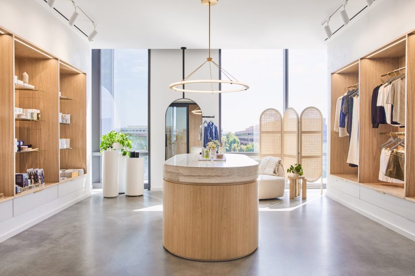 Goop headquarters by Rapt Studio includes a product showroom