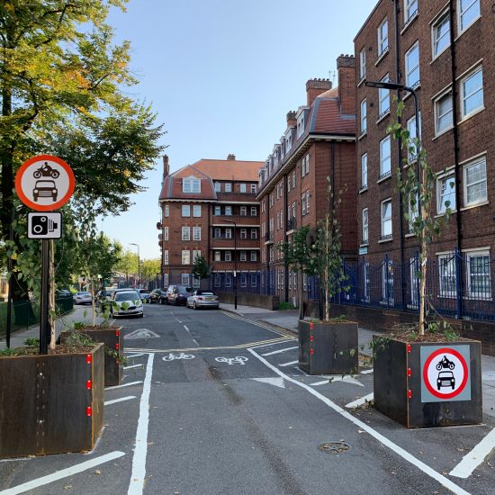 A low traffic neighbourhood in Hackney