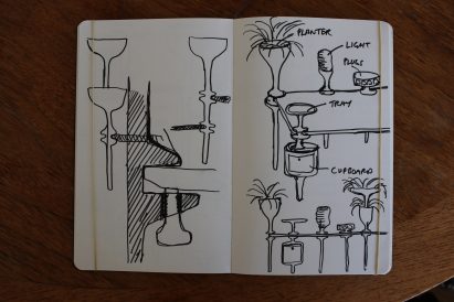 Heatherwick Studio designed the desk system remotely in collaboration with the furniture maker Benchmark