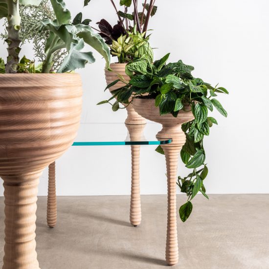 Heatherwick Studio design Stem desk system for Connected installation at Design Museum as part of London Design Festival