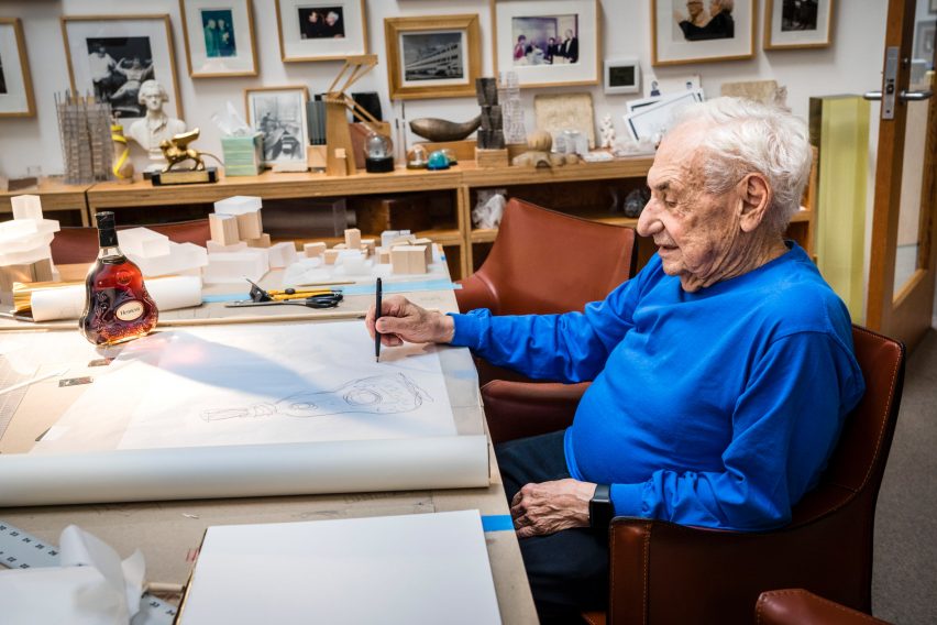 150th anniversary Hennessy XO cognac bottle by Frank Gehry