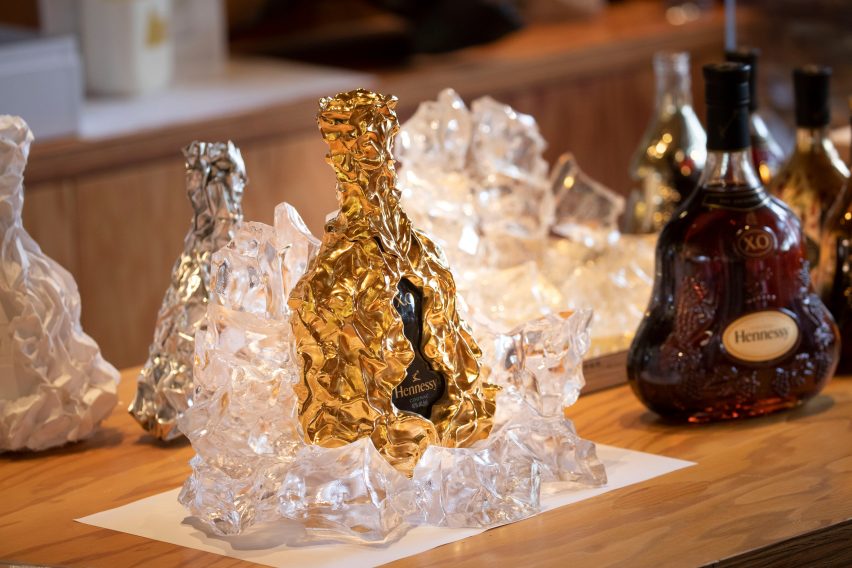 150th anniversary Hennessy XO cognac bottle by Frank Gehry