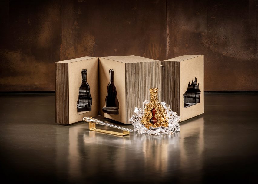 150th anniversary Hennessy XO cognac bottle by Frank Gehry