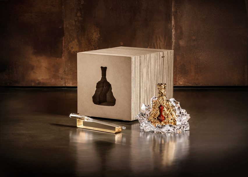 150th anniversary Hennessy XO cognac bottle by Frank Gehry