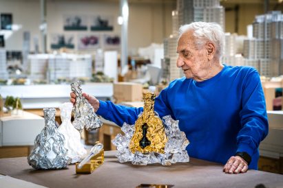 150th anniversary Hennessy XO cognac bottle by Frank Gehry