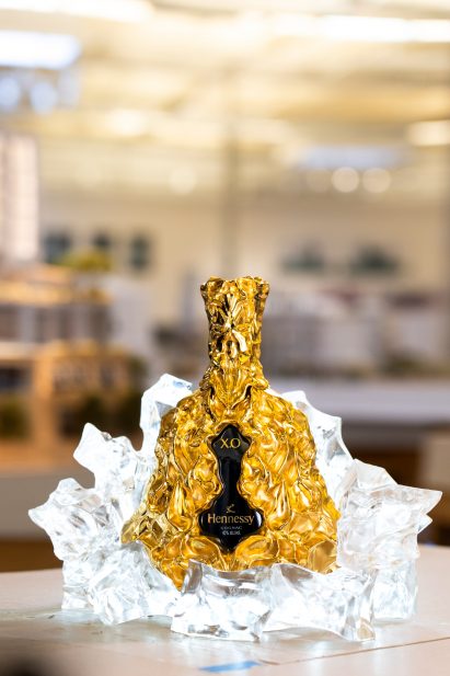 150th anniversary Hennessy XO cognac bottle by Frank Gehry