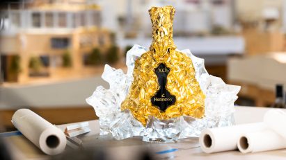 150th anniversary Hennessy XO cognac bottle by Frank Gehry