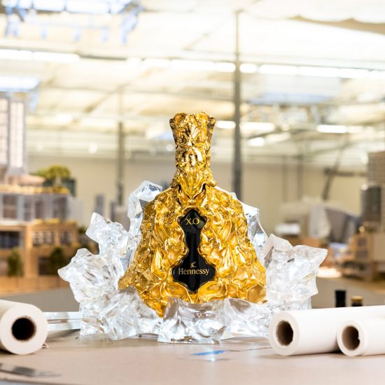 150th anniversary Hennessy XO cognac bottle by Frank Gehry