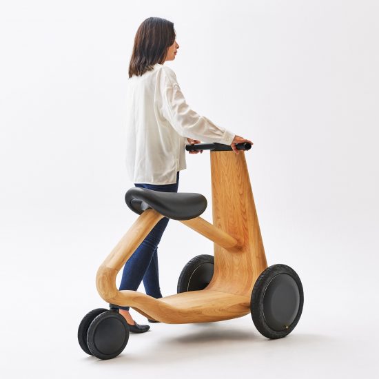 Mikiya Kobayashi designs electric ILY-Ai scooter made from wood
