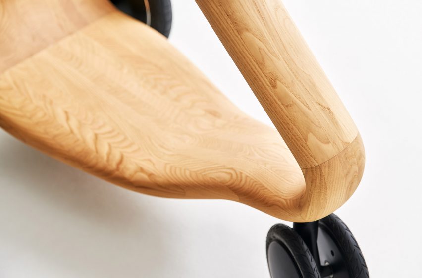 Mikiya Kobayashi designs electric ILY-Ai scooter made from wood