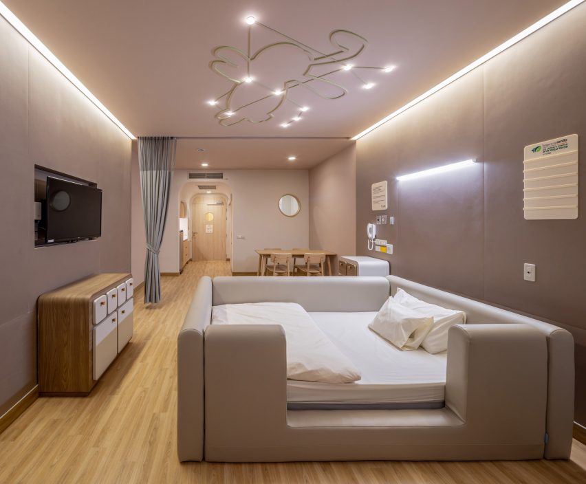 Rabbit themed bedroom in children's hospital by Integrated Field