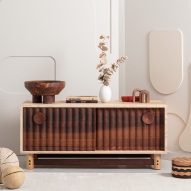 The sideboard from the Jan Hendzel Studio Bowater collection made using British hardwood