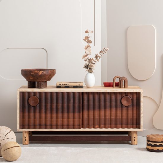 The sideboard from the Jan Hendzel Studio Bowater collection made using British hardwood