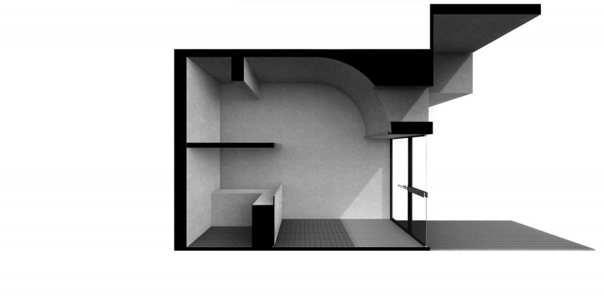 Plans for Joys micro cafe in Shenzhen by Onexn Architects